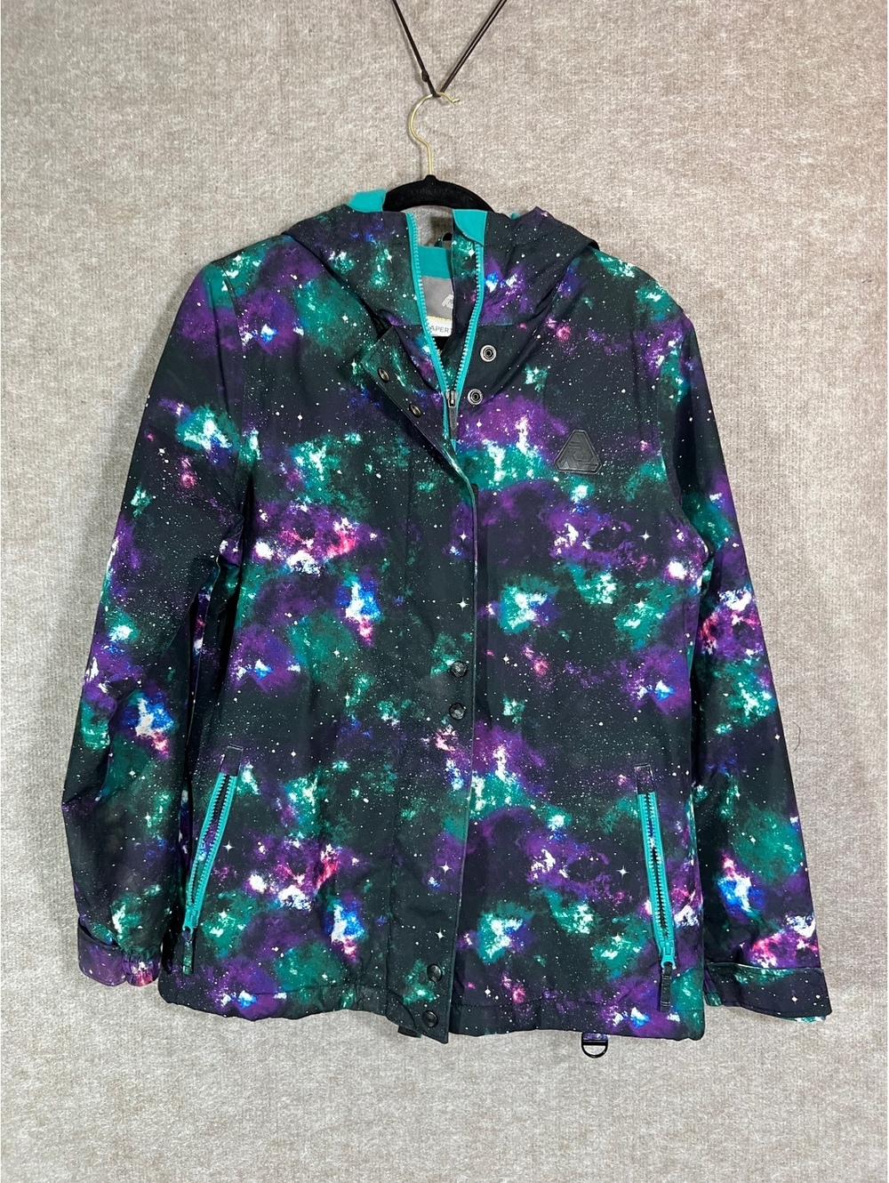 Aperture Women’s M Galaxy Print Snowboard Ski Jacket 10K Waterproof Hooded